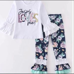 NWT - Girls Jesus Loves Me Set - LAST ONE